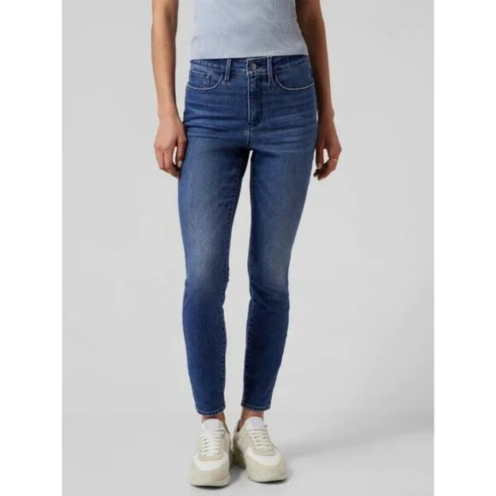 Athleta Sculptek Ultra Skinny Jeans in True Blue size 26